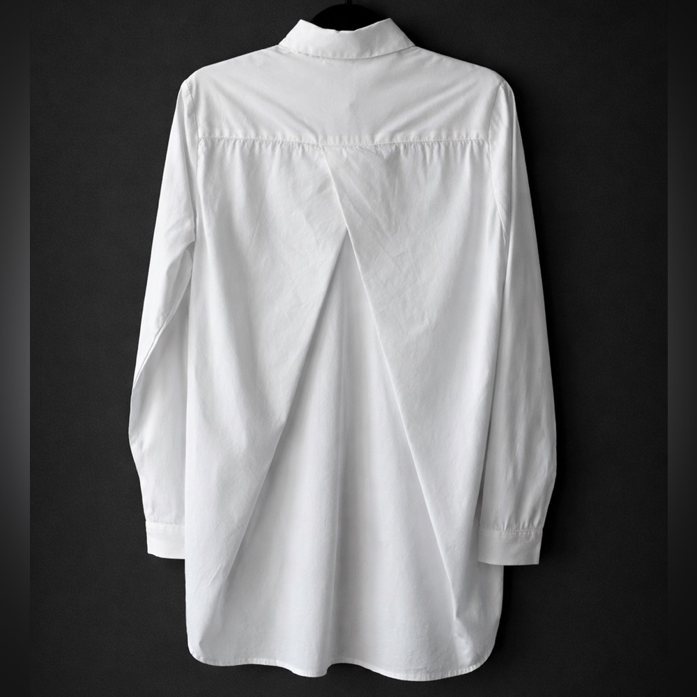 J McLaughlin White Tunic Top Womens Small Long Sleeve Casual - Picture 2 of 5